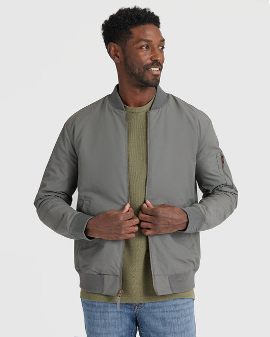 True Classic Bomber Jacket in Carbon