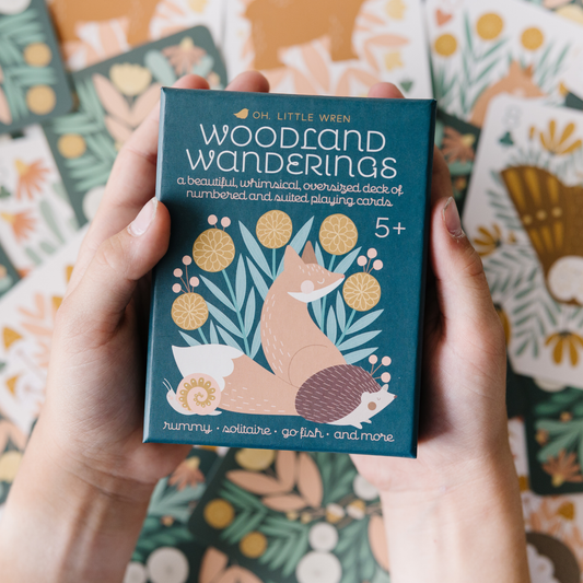 Oh, Little Wren Woodland Animals Playing Cards Deck