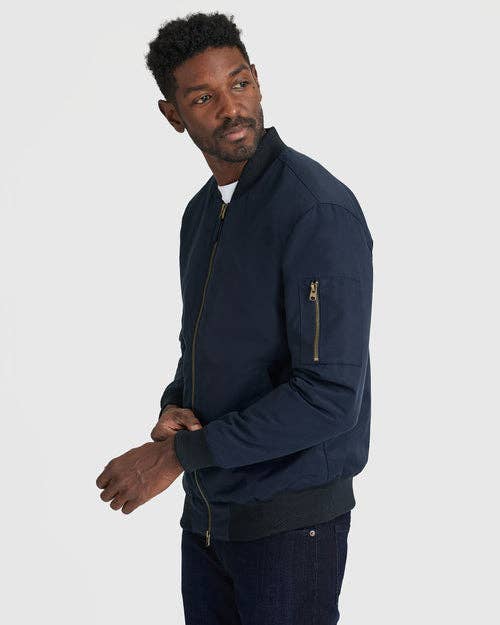 True Classic Bomber Jacket in Navy