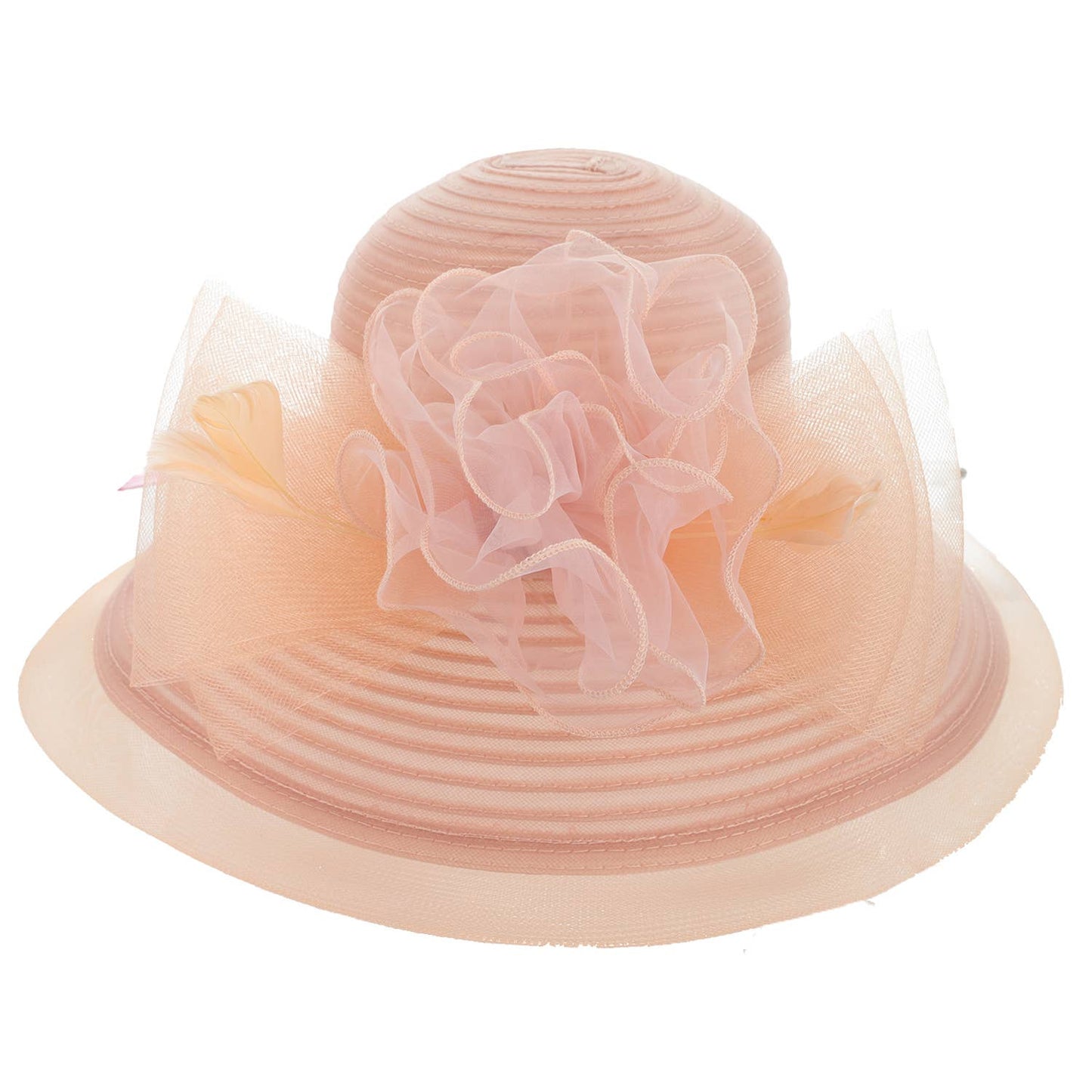 Helen Kentucky Derby Hat in Peach