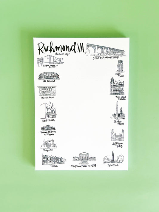 Thirteenwinks Richmond Virginia Doodle Notepad