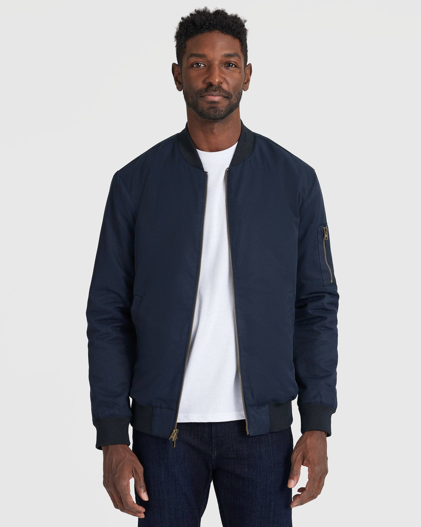 True Classic Bomber Jacket in Navy