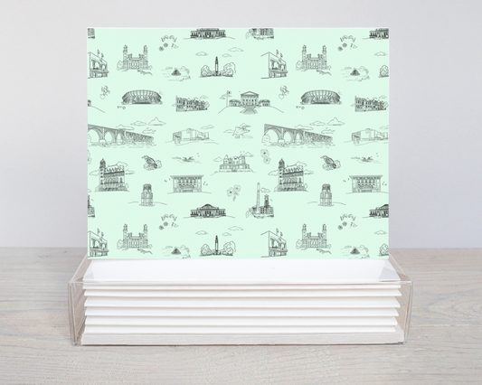 Thirteenwinks Richmond Toile Notecard Set (6)