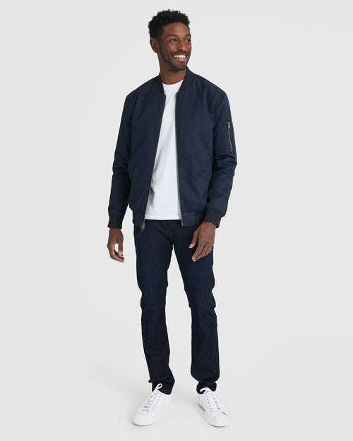 True Classic Bomber Jacket in Navy