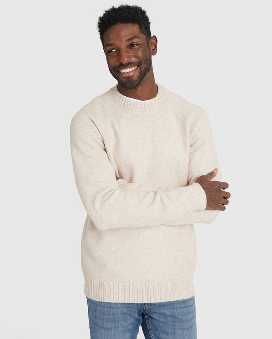 True Classic Crew Neck Sweater in Oatmeal