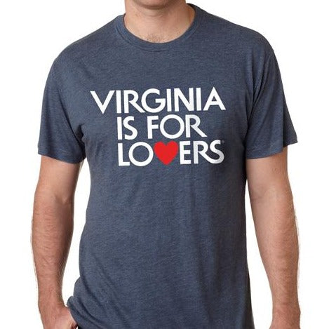 Virginia is for Lovers Tri-Blend Indigo Tee