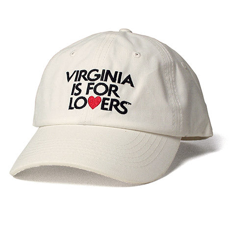 Virginia is For Lovers Baseball Cap in Stone White Twill