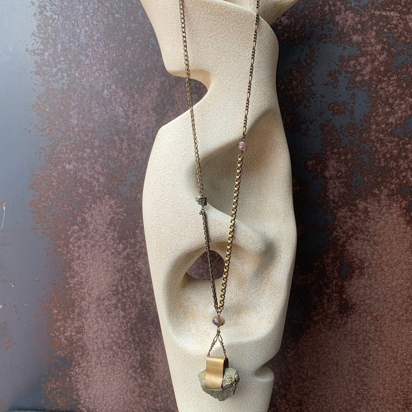 ObscurO Jewelry Pyrite Necklace